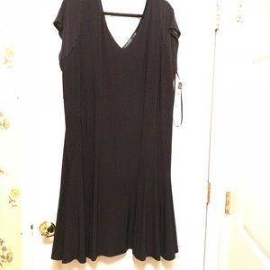 Women’s Lauren dress black with white dots